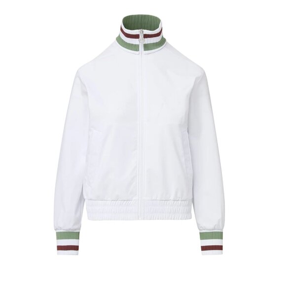 422. VERONICA BEARD x HEAD Volley Track Jacket White $298 Like New Small - Picture 1 of 6